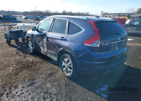 2013 Honda Cr-V Ex-L from USA, damaged, VIN 2HKRM4H75DH611610